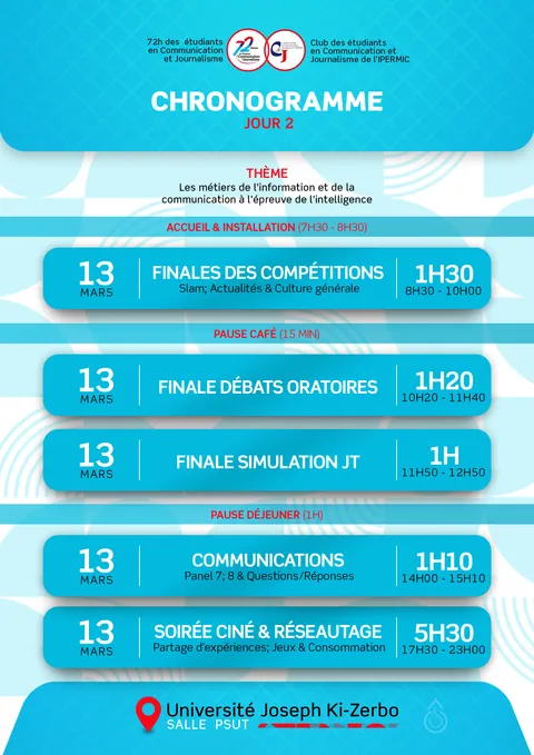Programme détaillé — Jour 2