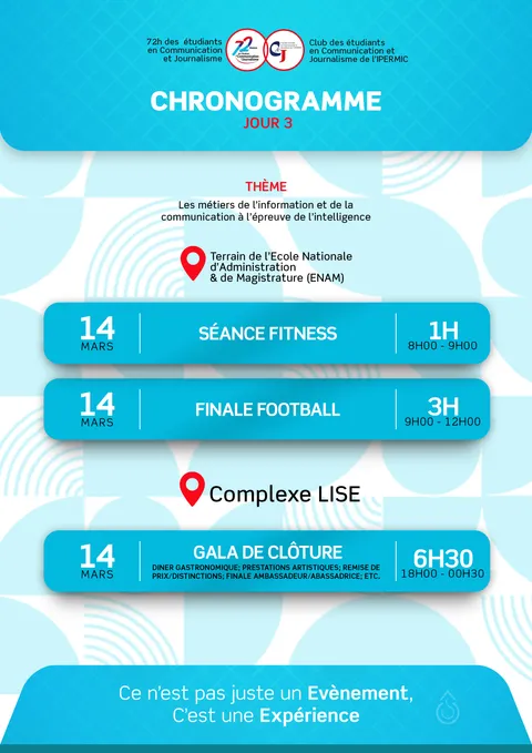 Programme détaillé — Jour 3