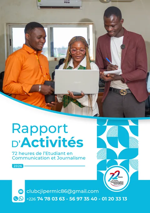 Couverture officielle du rapport d’activités 72h 2026