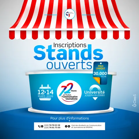 Annonce commerciale — Réservation des stands exposants