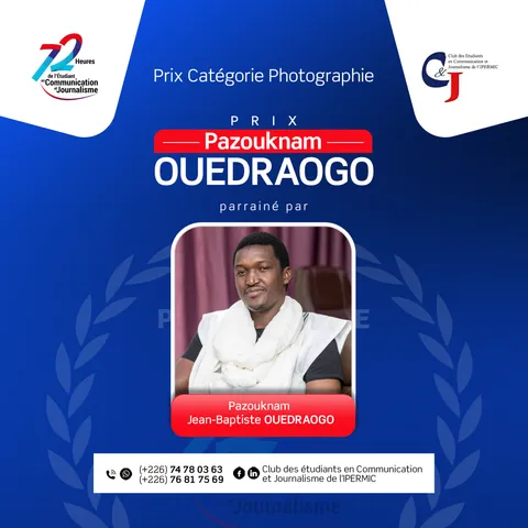 Visuel de distinction — Prix Pazouknam Ouédraogo