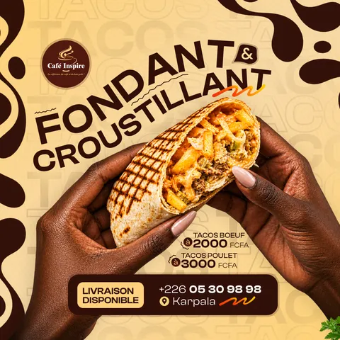 Mise en avant gourmande — Tacos & restauration