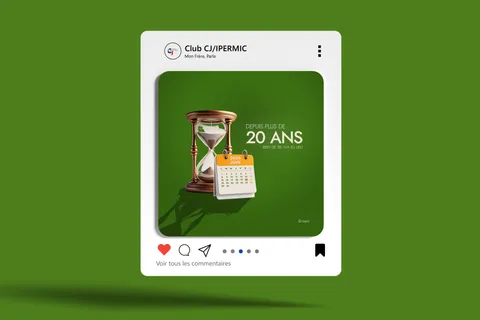 Mockup carte postale de sensibilisation