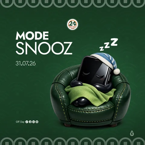 Concept visuel — Mode Snooze activé